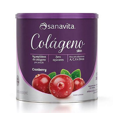 Colágeno Skin Cranberry Sanavita 300g