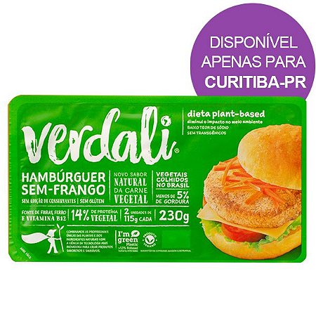 Hambúrguer Vegano de Frango Verdali 230g