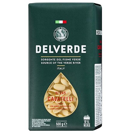 Massa Cavatelli Nº 245 Delverde 500g