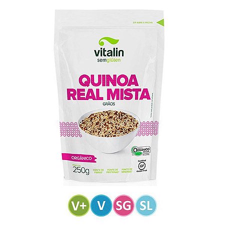 Quinoa Real Mista em Grãos Orgânica Vitalin 250g