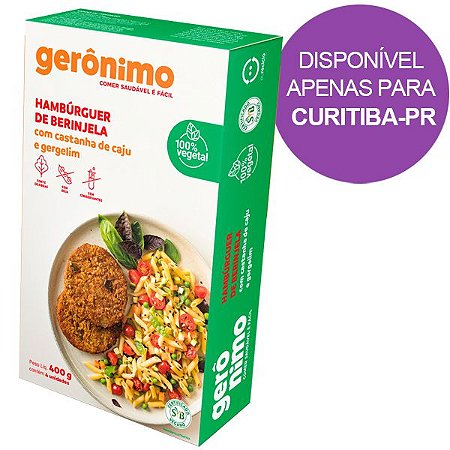 Hambúrguer de Berinjela Gerônimo 400g