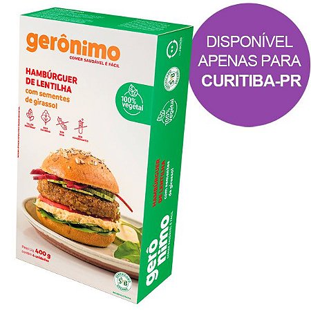 Hambúrguer de Lentilha Gerônimo 400g