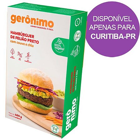 Hambúrguer de Feijão Preto Gerônimo 400g - Me Gusta Veg - Sua loja