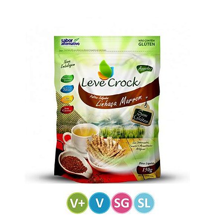 Palito Salgado Linhaça Marrom Leve Crock 150g