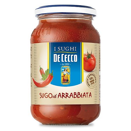 Molho Sugo all' Arrabbiata De Cecco 400g