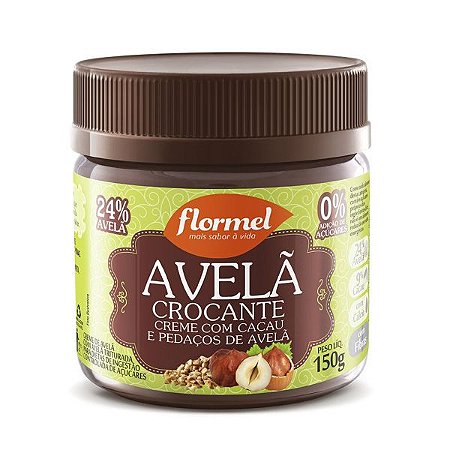 Creme de Avelã Crocante Zero Flormel 150g