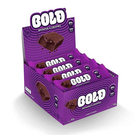Barra de Proteína Brownie Crispies Bold Display 12x60g