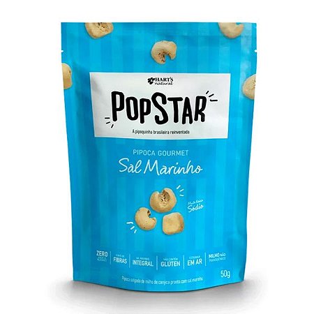 Pipoca Gourmet Sal Marinho Popstar Hart's 50g