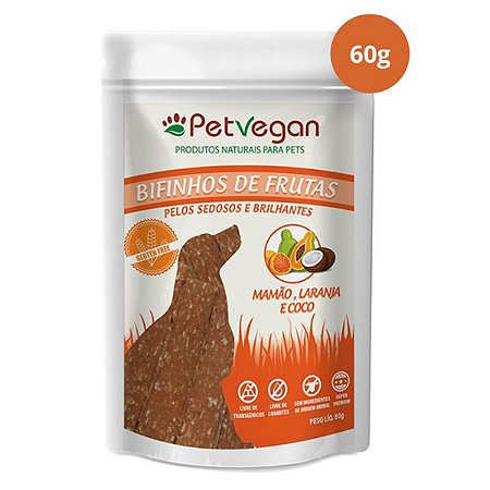 Bifinhos de Frutas Pet Vegan 60g