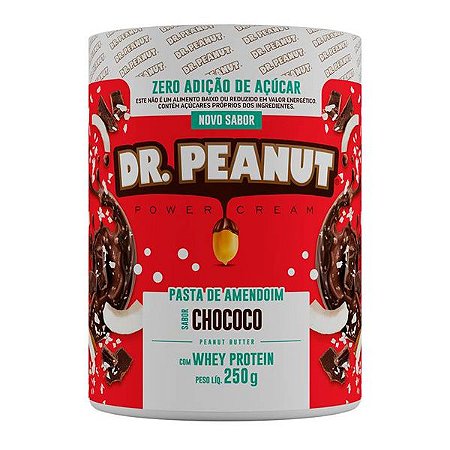 Pasta de Amendoim Leite Em Pó c/ Whey Protein 250g Dr Peanut