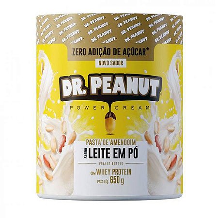 Pasta de Amendoim Leite em Pó Whey Dr. Peanut 600g