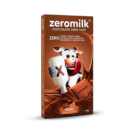 Chocolate Zeromilk Puro Sem Lactose 80g