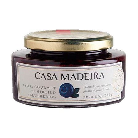 Geleia Gourmet de Mirtilo Casa Madeira 240g