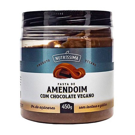 Pasta de Amendoim com Chocolate Vegano Nutríssima 450g