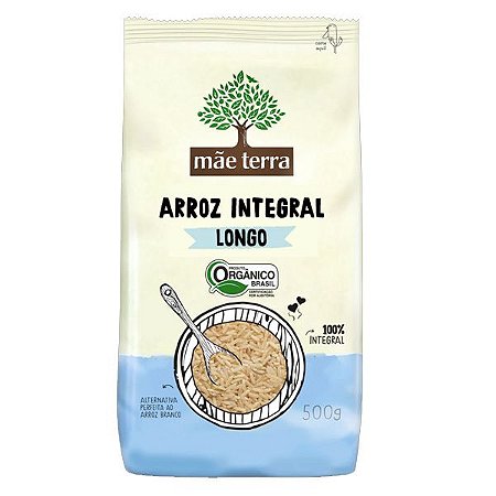 Arroz Longo Integral Orgânico Mãe Terra