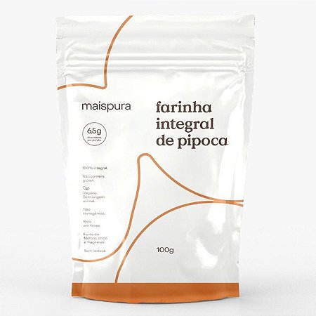 Farinha de Pipoca 100% Integral Mais Pura 100g