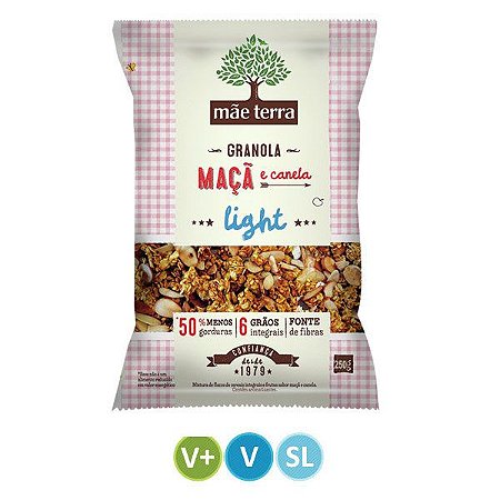 Granola Light Maçã e Canela Mãe Terra 250g