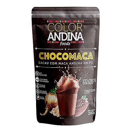 Chocomaca em Pó Vegano Color Andina 200g