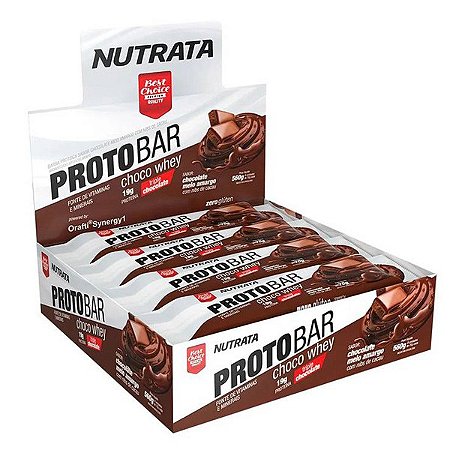 Barras Protobar Chocolate Whey Nutrata Cx 8 un