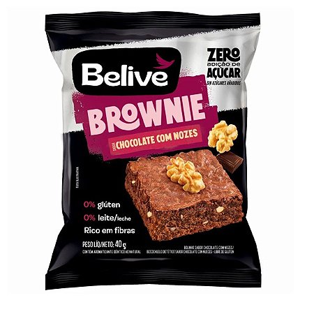 Brownie Chocolate com Nozes Zero Belive 40g