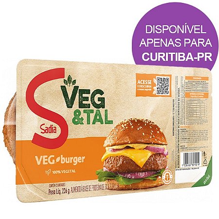 Veg Burger Veg & Tal Sadia 226g