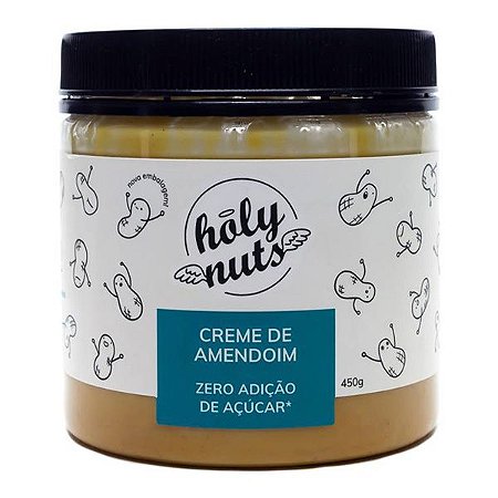 Creme de Amendoim Zero Açúcar Holy Nuts 450g