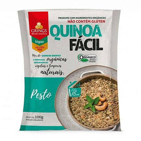 Quinoa Fácil Orgânica Pesto Grings 100g