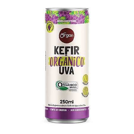 Kefir Orgânico Uva Organ 250ml