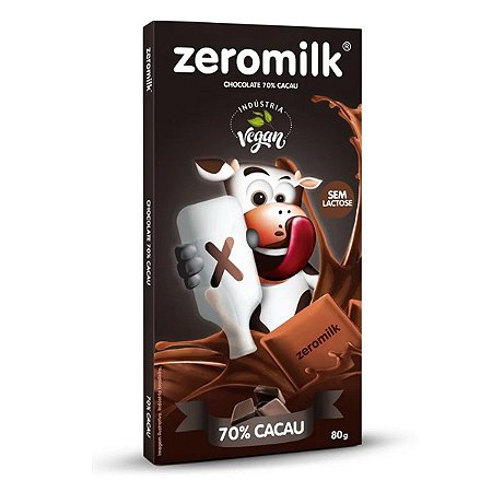 Chocolate Zeromilk 70% Cacau 80g