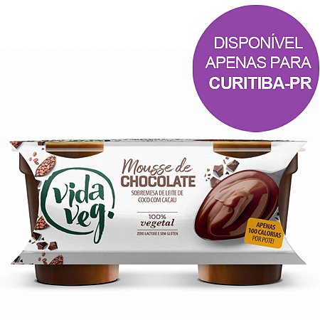 Mousse de Chocolate Vegano Vida Veg 200g
