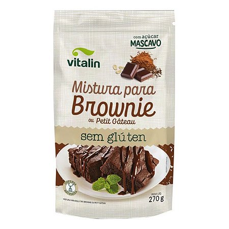 Mistura para Brownie Sem Glúten Vitalin 270g