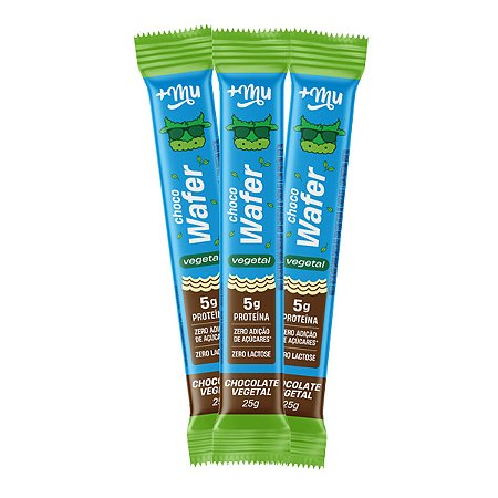 Choco Wafer Vegetal +Mu 3 unidades