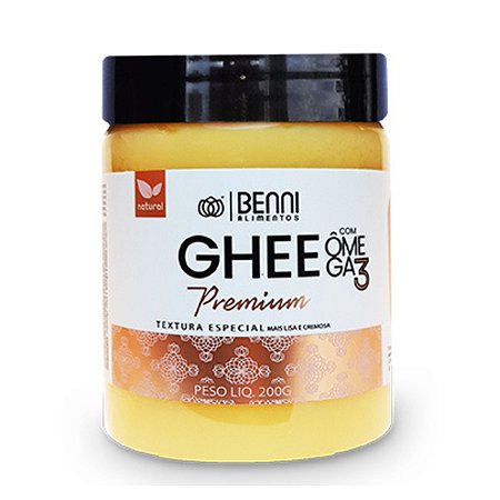 Manteiga Ghee Premium com Ômega 3 Benni 200g