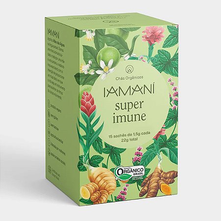 Chá Orgânico Super Imune 15 sachês Iamaní