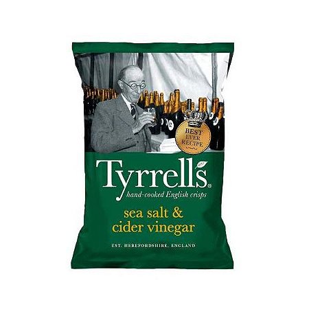 Batata Chips com Sal e Vinagre de Maçã Tyrrells 150g