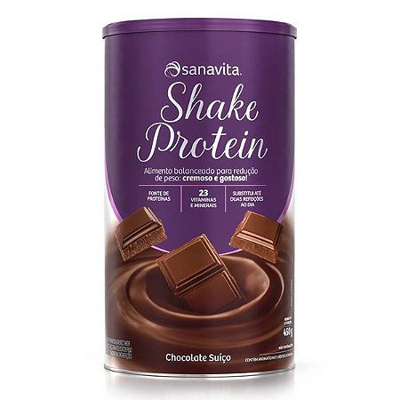 Shake Protein Chocolate Suíço Sanavita 450g