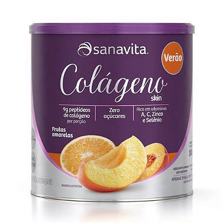 Colágeno Verão Frutas Amarelas Sanavita 300g