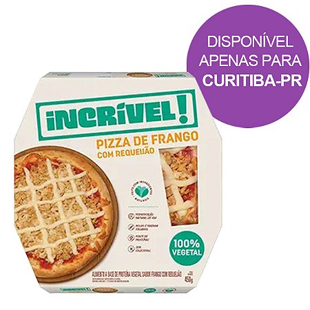 Pizza de Frango com Requeijão 100% Vegetal Incrível 450g