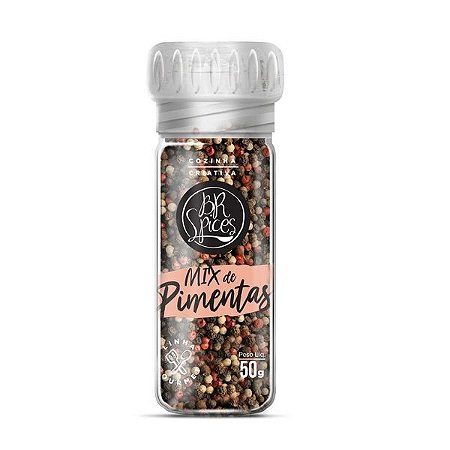 Mix de Pimentas com Moedor BR Spices 50g