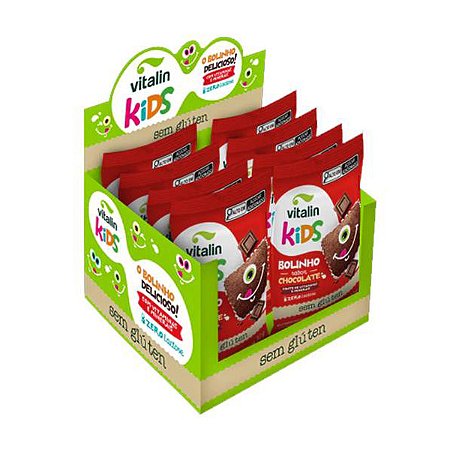 Bolinho de Chocolate Vitalin Kids Display 8x30g