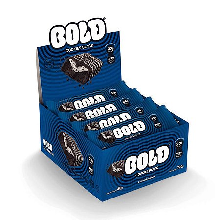Barra de Proteína Cookies Black Bold Display 12x60g