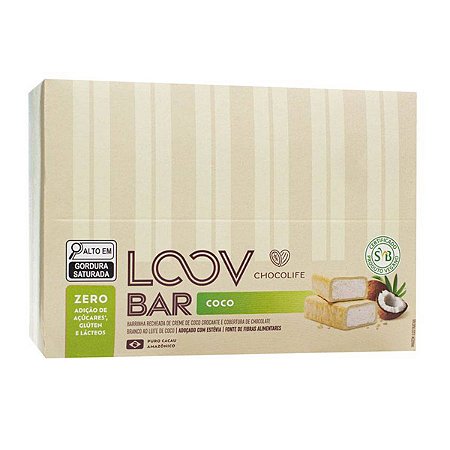 Barrinhas Loov Coco Crocante Chocolife 12x30g