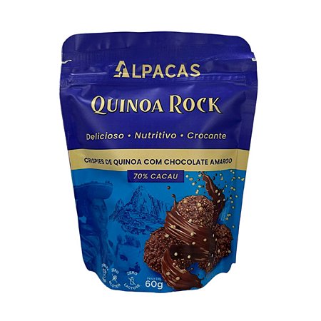 Crispy de Quinoa com Chocolate 70% Alpacas 60g