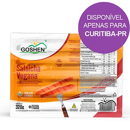 Salsicha Vegana Goshen 320g