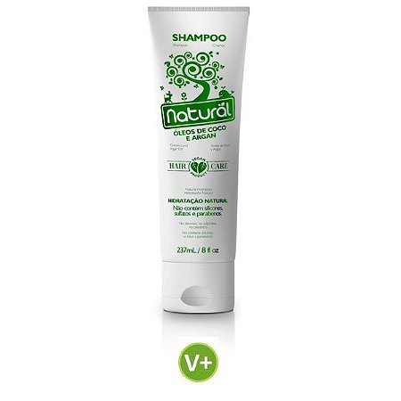 Shampoo Natural Óleo de Coco e Argan