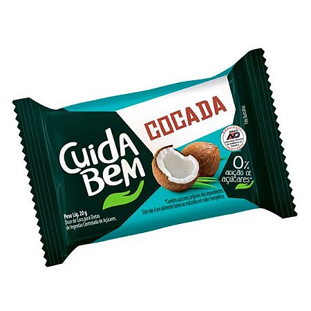 Cocada Zero Adição de Açúcar Cuida Bem