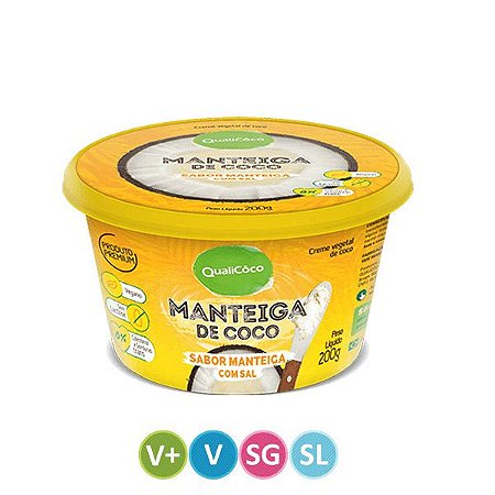 Manteiga de Coco com Sal Qualicoco 200g