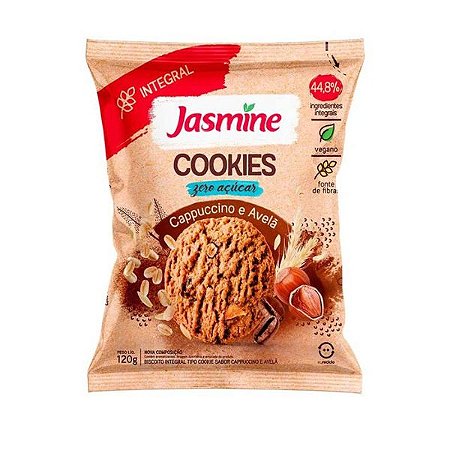Cookies Zero Açúcar Capuccino e Avelã Jasmine 120g
