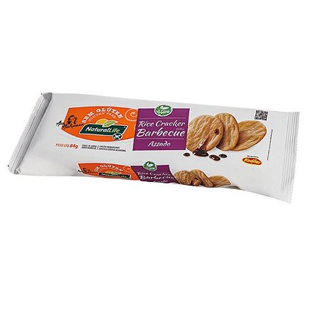 Biscoito de Arroz sabor Barbecue Natural Life 84g