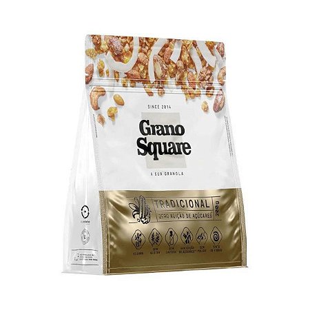 Granola Vegana Gourmet Zero Açúcar GranoSquare 200g